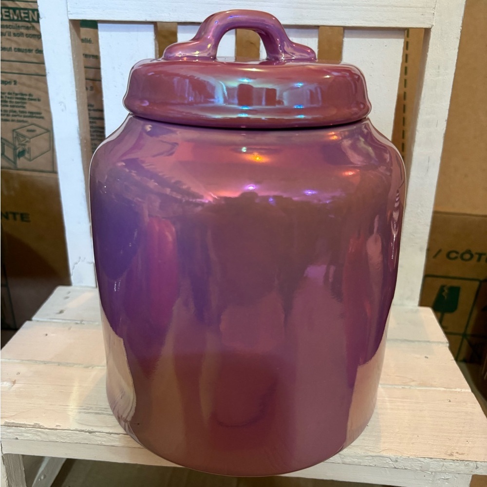 Rae Dunn Purple Ceramic Poison Jar - Picture 3 of 4